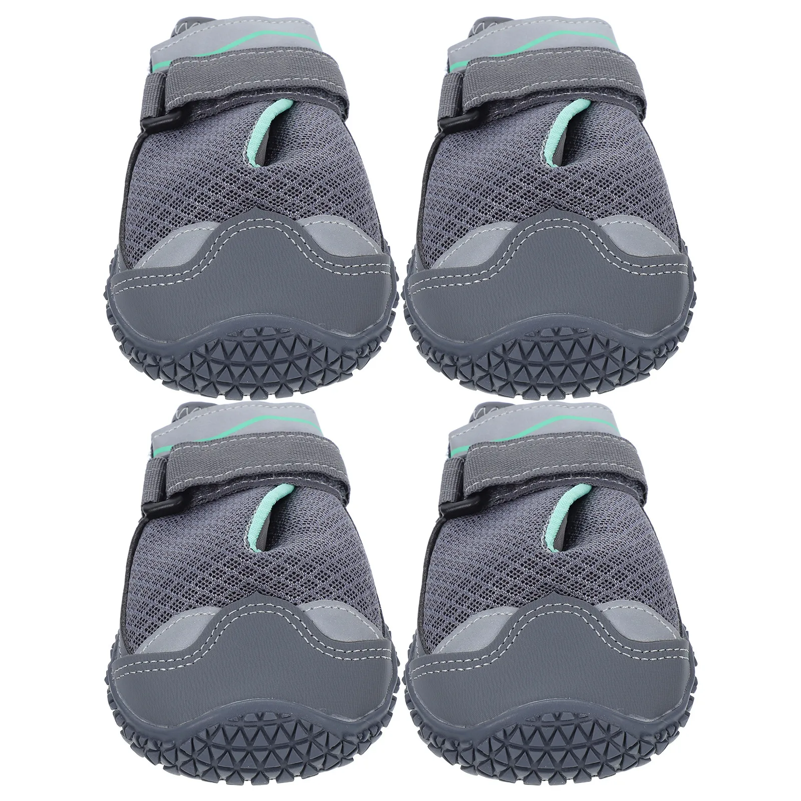 

Комплект из 4 пар обуви для щенков и маленьких собак: легкие, дышащие, с нескользящей резиновой подошвой, для прогулок на улице, защиты от горячего асфальта и дождя