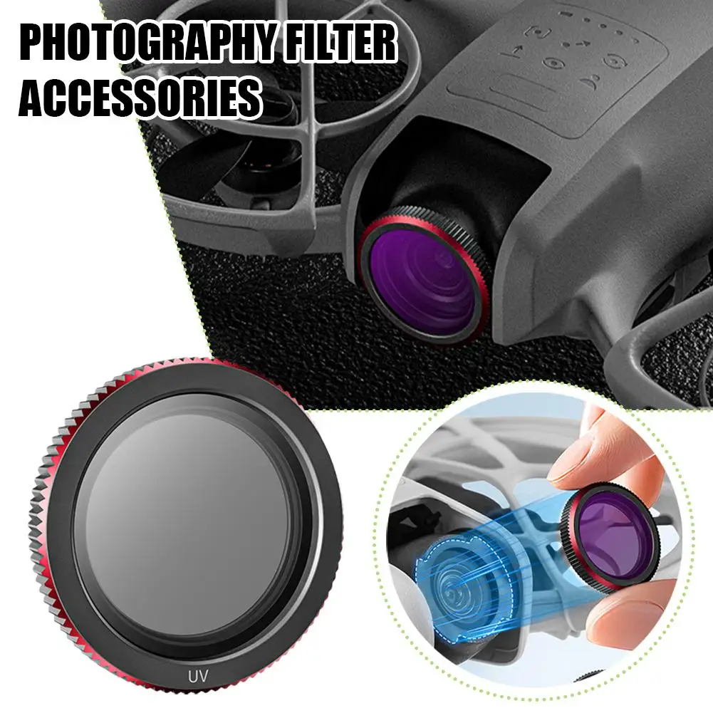 1PC Drone filtr UV nadaje się do fotografii lotniczej DJI Neo Drone filtr Drone ochronne akcesoria do lusterek R2T8