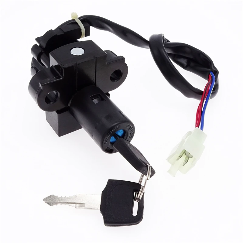 Motorcycle Ignition Switch Lock with 2 Keys 3 Wires Set Accessories for Honda XRV750 XRV 750 Africa Twin 1993 - 2000