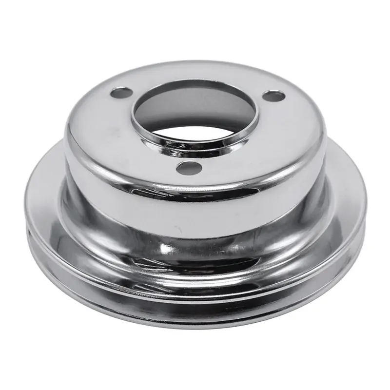 polea-inferior-de-ciguenal-de-acero-cromado-de-ranura-Unica-1-para-motor-ford-mustang-289-1965-1966