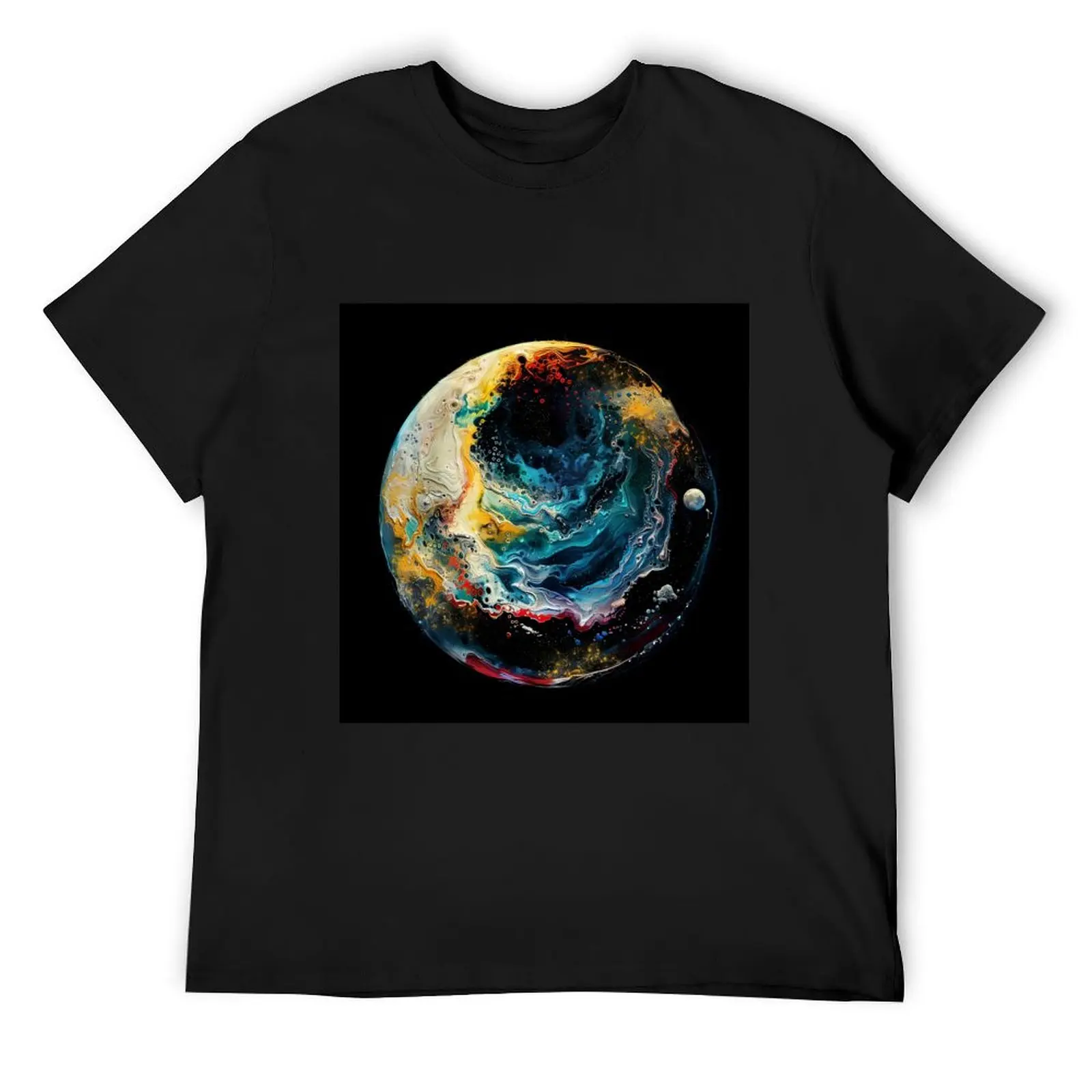 Moon Phases Celestial Whirl T-Shirt street wear vintage graphic tee cute clothes mens graphic t-shirts