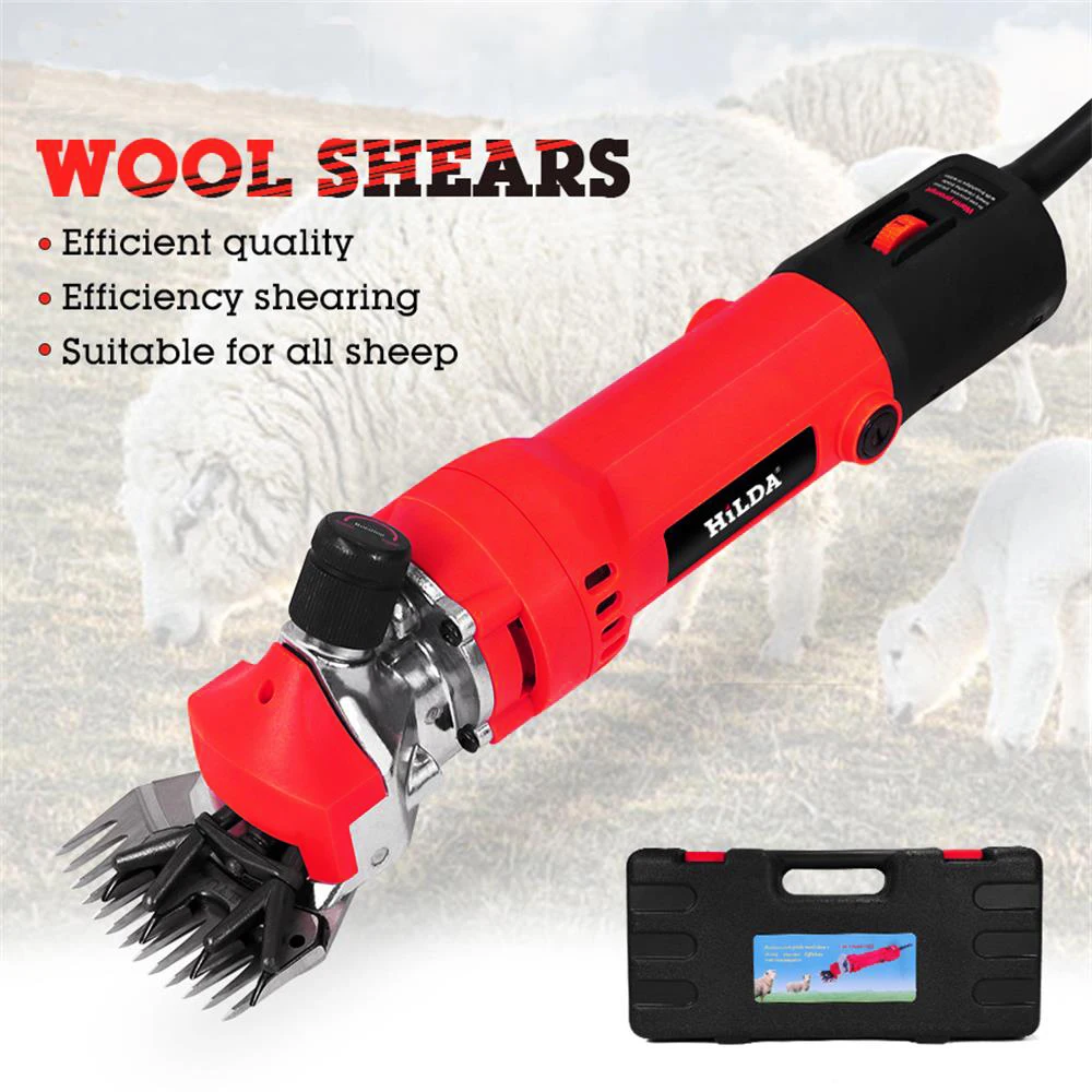 680W 220V 6-Gear Speed Electric Sheep Goat Shearing Machine Trimmer Tool Wool Scissor Cut Machine With Box