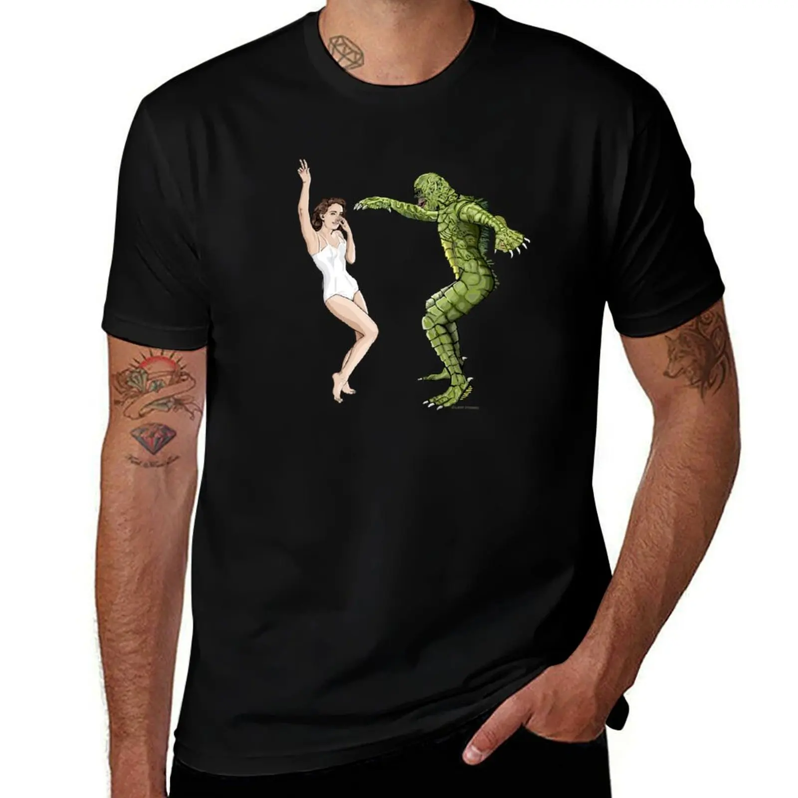 Do the Creature Swim T-Shirt Classic Crew Neck Cotton T-Shirt