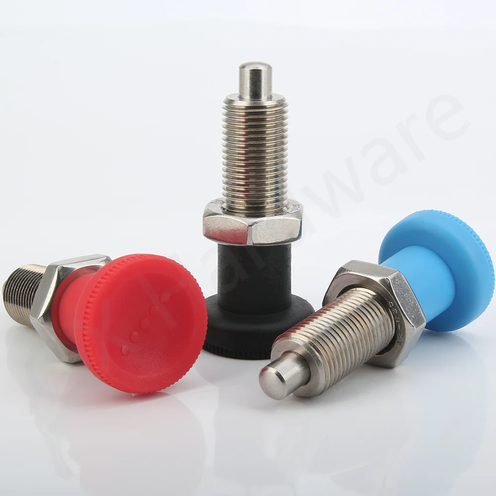 QX219 High Quality Index Plunger Carbon Steel Stainless Steel Return Type  Spring Screw Lock Pin M10 M12 M16 M20