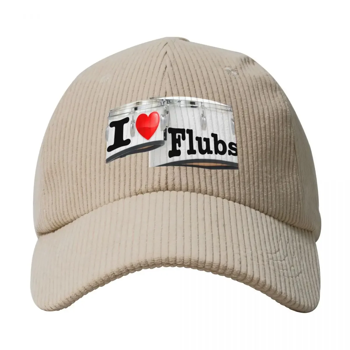 I Heart Flubs Corduroy Baseball Cap Luxury Brand Sunhat Sun Cap Hats Man Women's