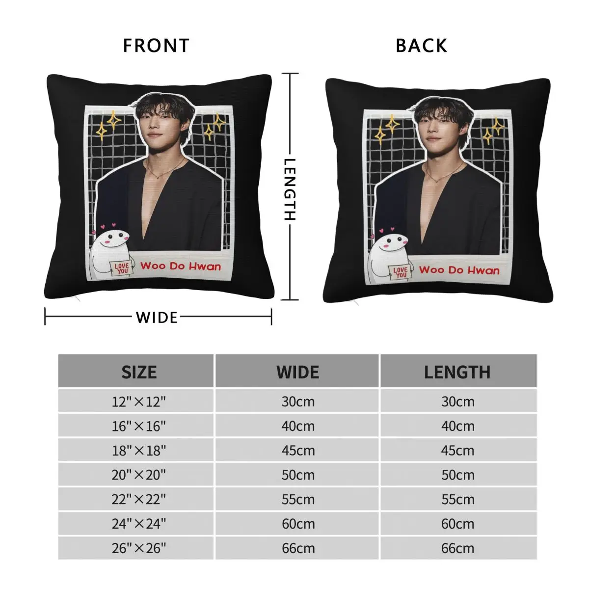 Woo Do Hwan Mr. Plankton Square Pillowcase Polyester Linen Velvet Printed Decorative Throw Pillow Case Home Cushion Cover 45x45