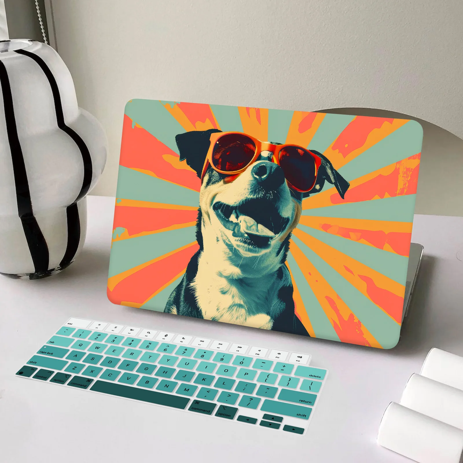 Lovely Puppy Cool print case Compatible for Macbook 2024 M3 M2 Air 13 15 inch case A2681 A2337 M1 A3113 A3114 A2941 M2 Pro 14 16