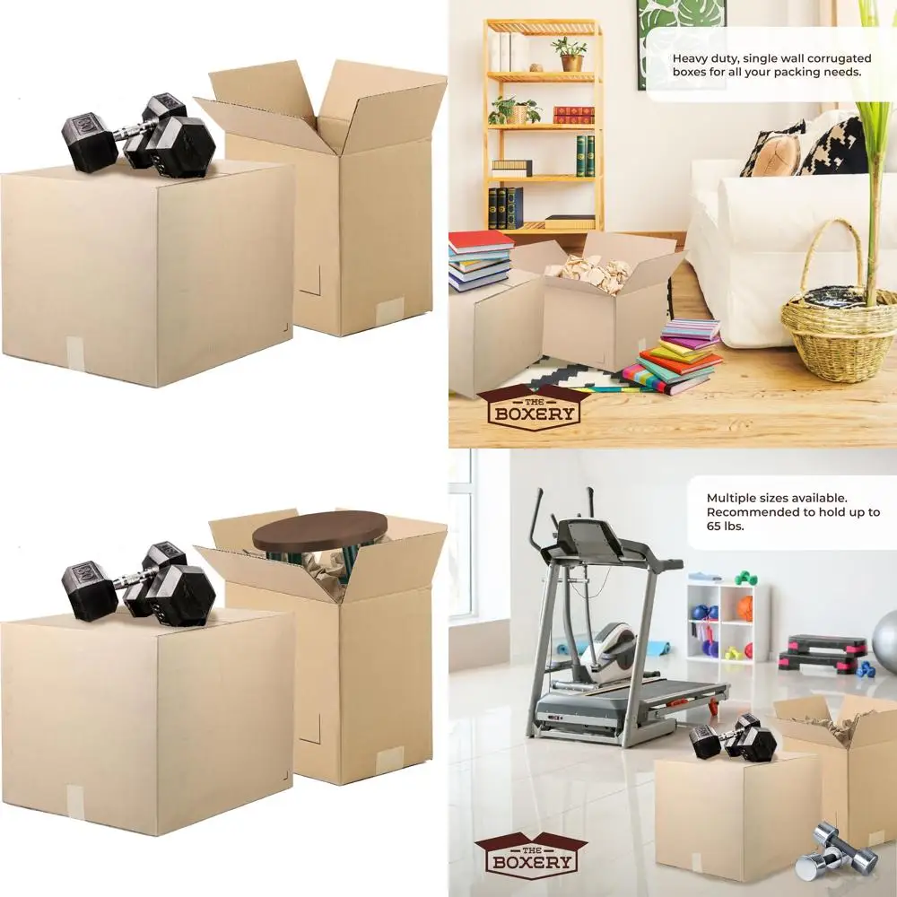 

Набор из 25 коробок 18x14x10 из высокопрочного гофрированного картона ECT44 коричневого цвета для транспортировки, упаковки, переезда и хранения - перерабатываемые, изготовленные из экологически чистых материалов