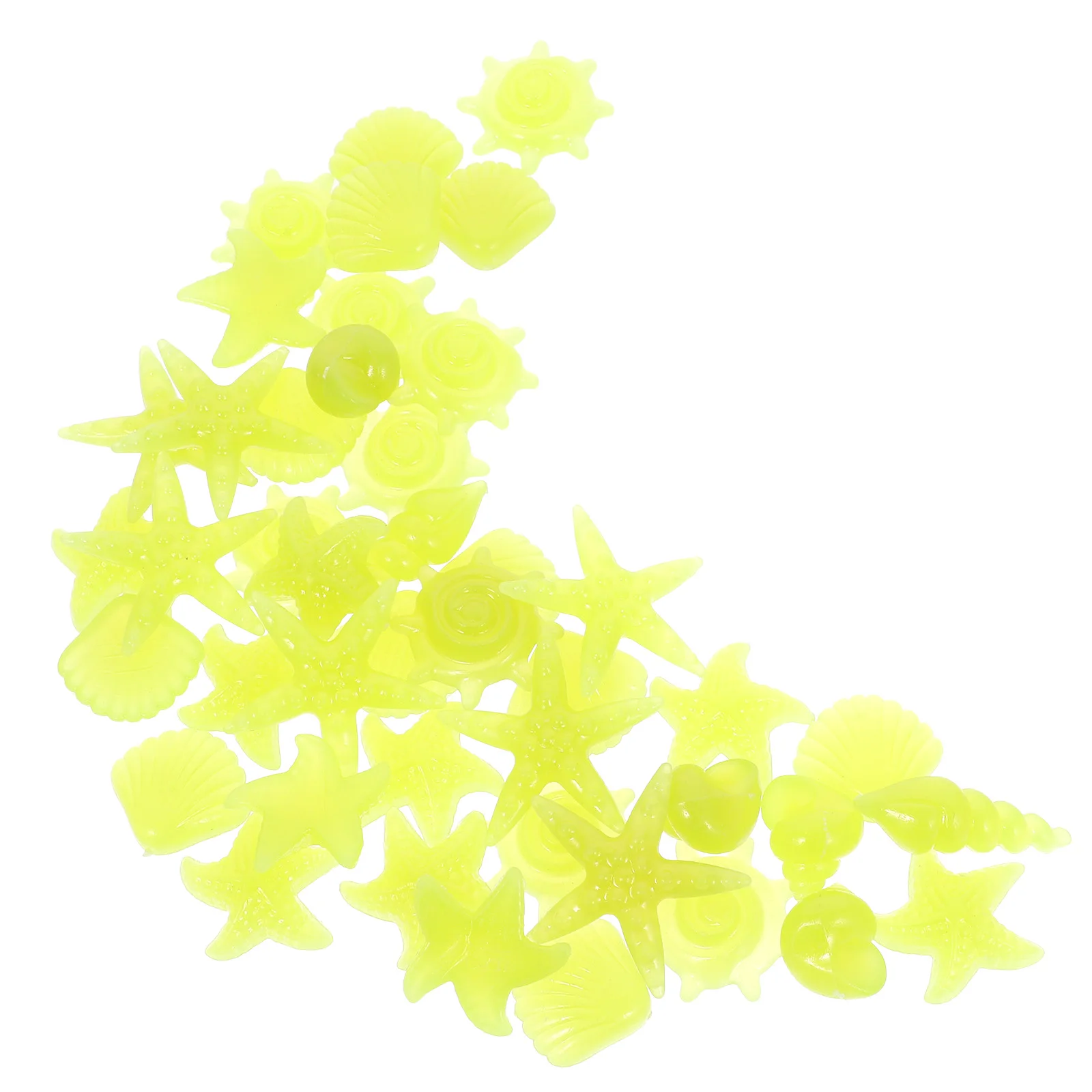 

50 Pcs Glow in The Dark Pebbles Fluorescent Stones Resin Rocks for Fish Tank Aquarium Decorative Flowerpot Night