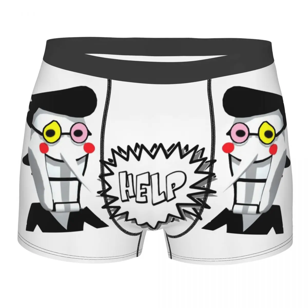 Deltarune Spamton Undertale Men's Boxer Briefs, Highly Breathable Underpants,High Quality 3D Print Shorts Birthday Gifts