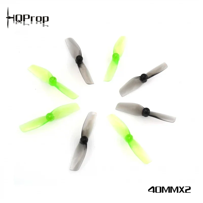 Hqprop Micro Whoop Prop 40mmx2 40mm 2-blade Propeller 1.0mm Shaft Moblite7 Whoop Rc Drone Fpv Racing Replace Accessories