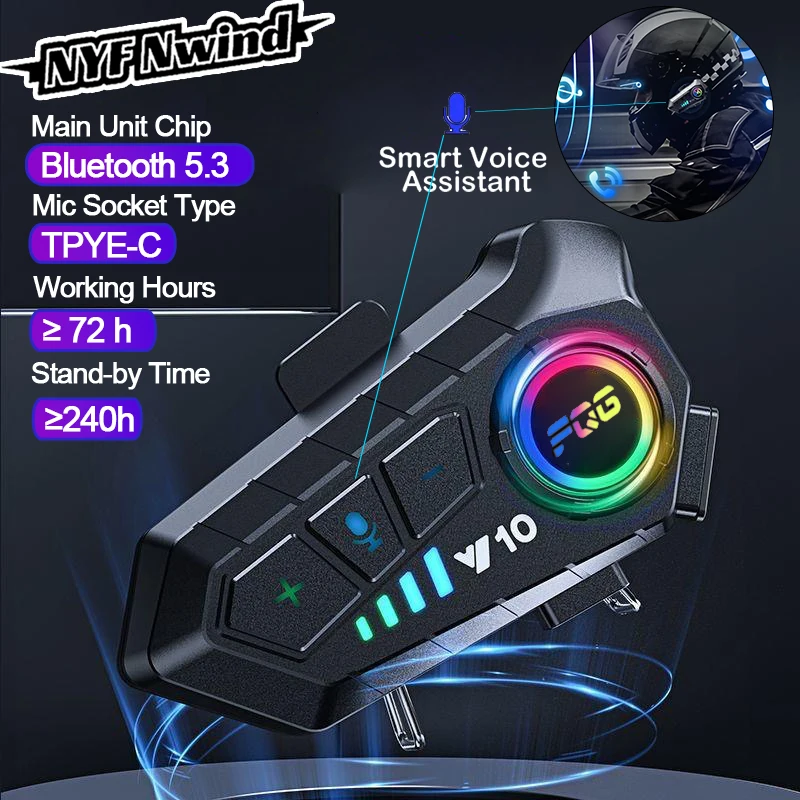 Motorrad 5,3 Bluetooth Helm Headset Wireless Freis prec heinrich tung Kit wasserdicht Musik Player Moto Kopfhörer Helm Kommunikator