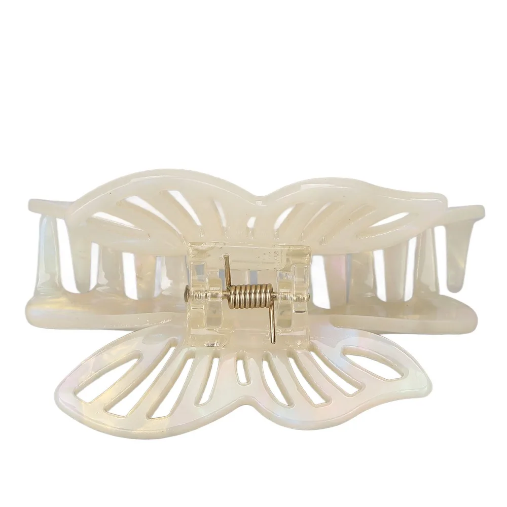 For Women Butterfly Shape Hair Claw Clips Strong Hold Nonslip Design Hair Clamps Fashionable Vintage Hair Barrettes Daily Use