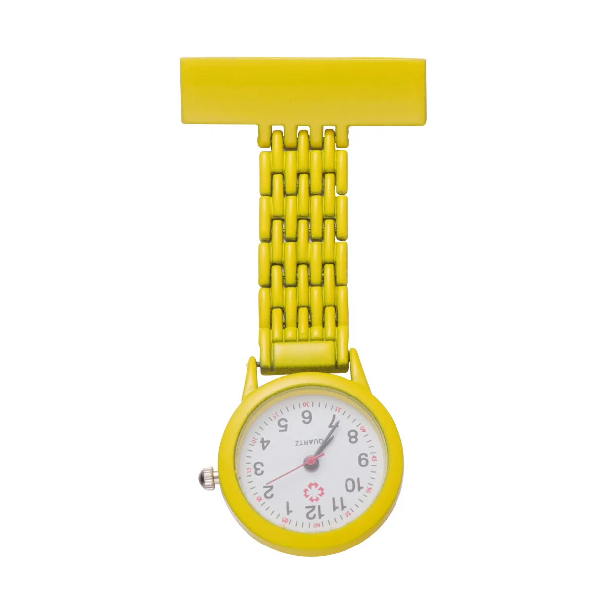 

Medical Yellow Doctor Portable Nurse Workwear Hanging Pocket Watch Nurse Watch Portable Timepiece