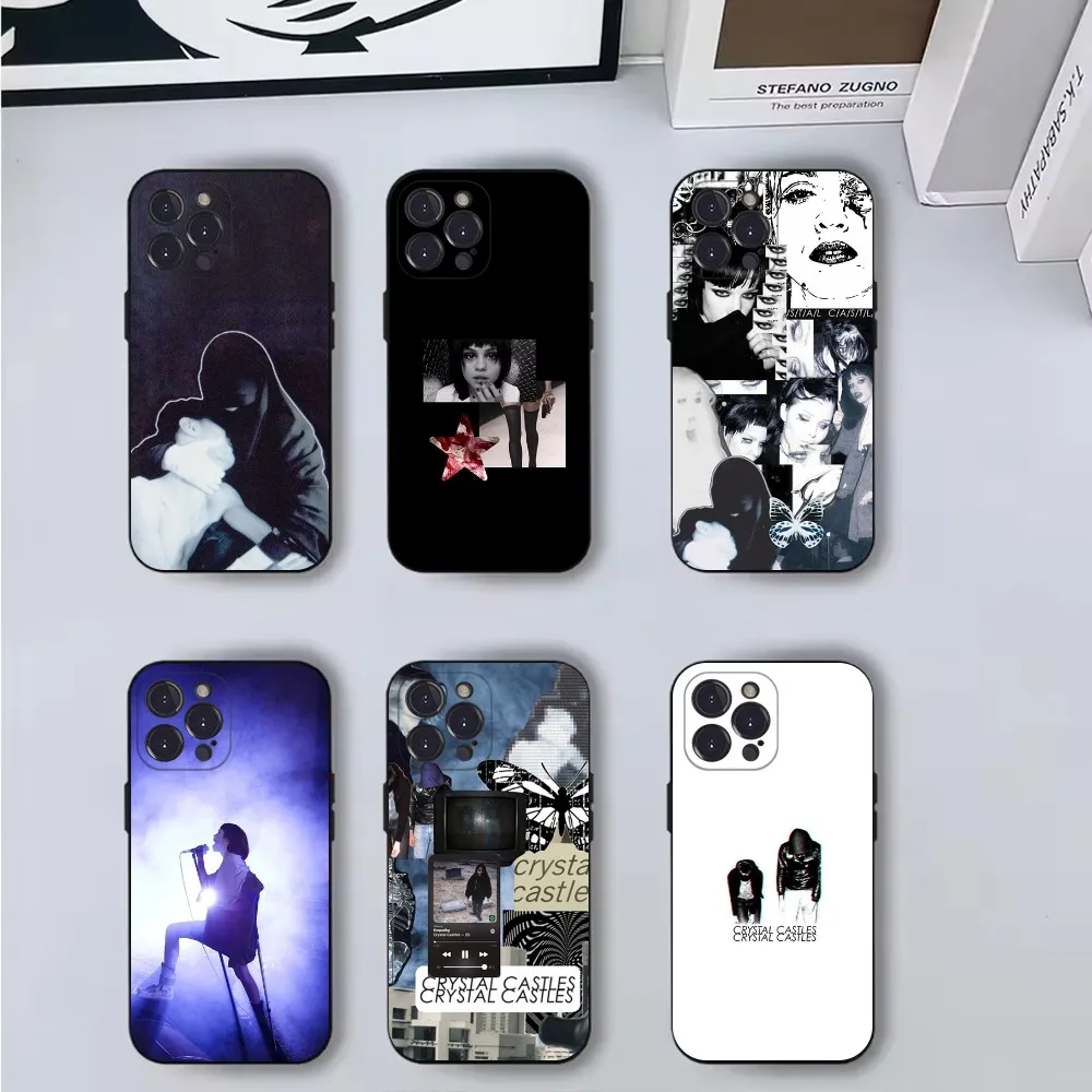 

BNAD C-Crystal C-Castles Phone Case For iPhone 16,15,14,13,12,11,Pro,X,XS,Max,XR,Plus,Mini Soft Black Cover