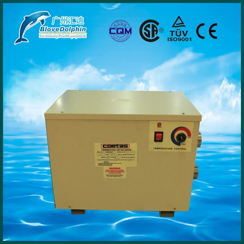 Swimming Pool Electric Heater 5 5KW Automatic Thermostat For Hot Spring SPA Equipment