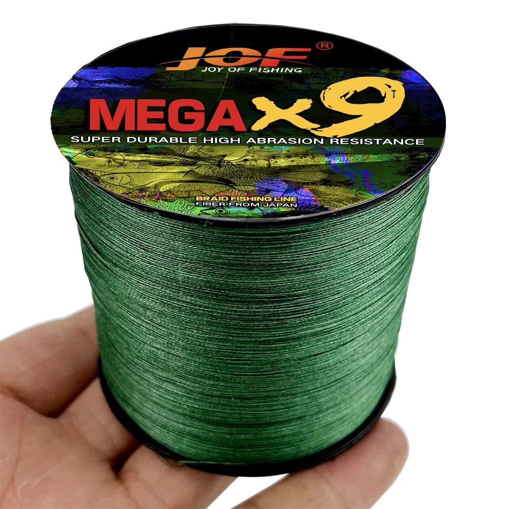 JOF X8/9 500M 18LB-100LB Extreme Braided PE Multifilament Fishing Line Pesca Saltwater Freshwater Durable Smooth Weave Tackle