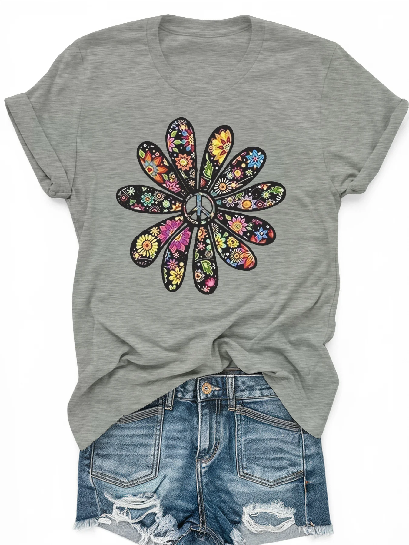 

Женская футболка с короткими рукавами и принтом размера PLUS, свободная и повседневная, мягкая, удобная и дышащая, для занятий спортом на открытом воздухе