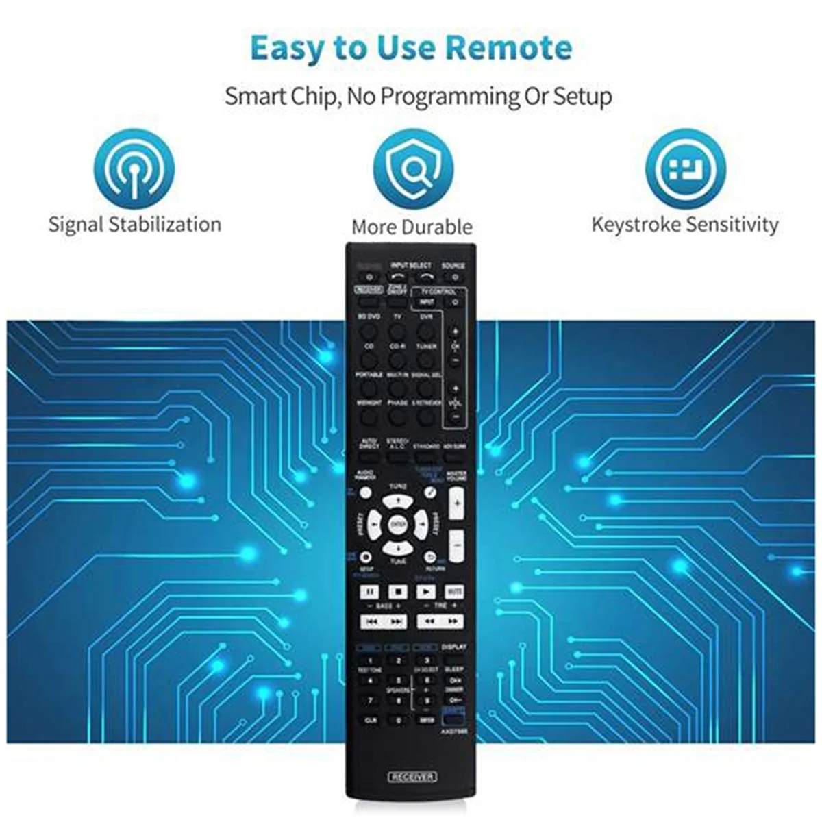 AXD7565 Remote for Pioneer VSX-324-K AXD7565 VSX-819H VSX-828-S VSX-921 Home Theater Audio Video Receiver System