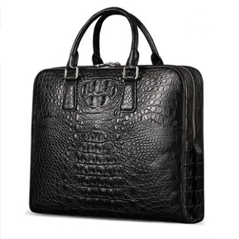 KEXIMA gete New Thai crocodile leather men  handbag  Large capacity men bag business casual men's Boutique men briefcase men bag