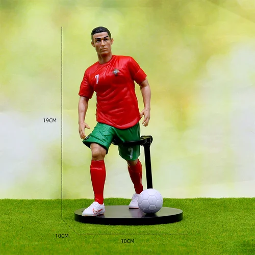 Imagen 2 del producto The Football Star C.Ronaldo Messi Mbappe modelo muñecas dibujos animados lindo figura de acción accesorios de coche regalos para fanáticos del fútbol