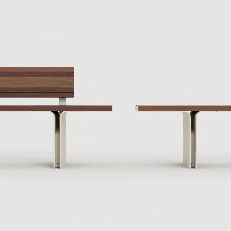 chairs, benches Bench solid wood stainless steel, plate outdoor leisure, anti-corrosion courtyard wrought iron seats