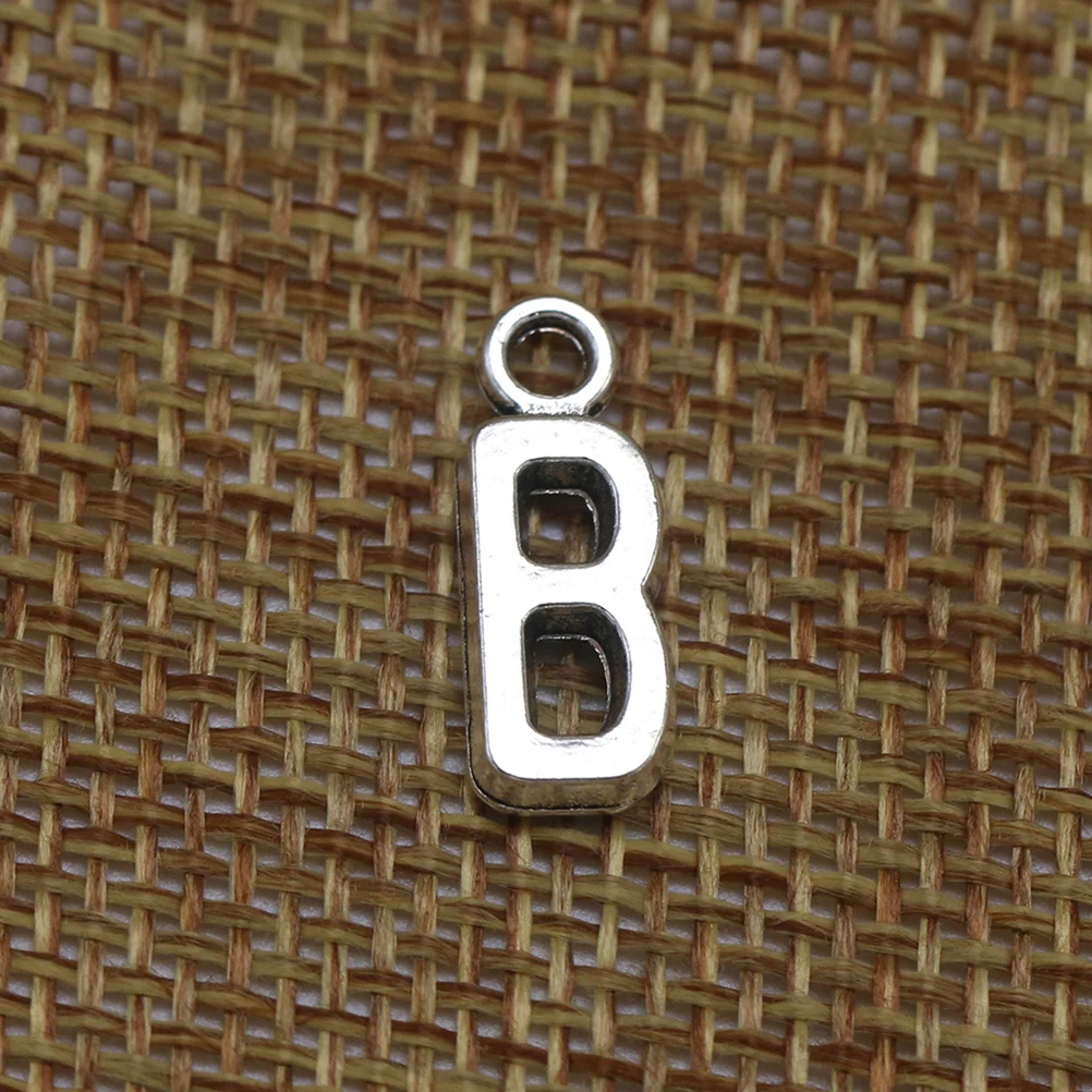 

50 шт. подвесок-букв из сплава для рукоделия, фурнитура для ожерелий, браслетов, цепочек для ног, декоративных аксессуаров для свитеров