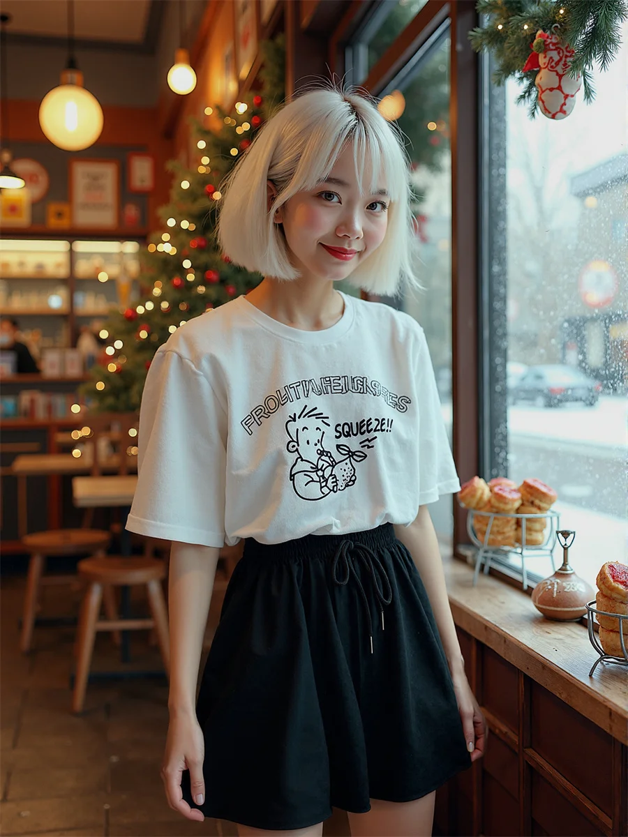 Kordelzug Hohe Taille Lose Shorts Frau Elegante Damen Kleidung Frühling Stickerei Urban City Jugend Ausgefallene Verzierte Detail Chic