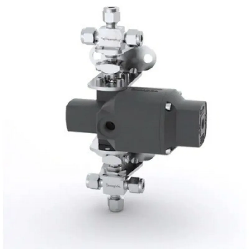 Stainless steel 3-way ball valve 0.35Cv1/4in. clamp fitting 180