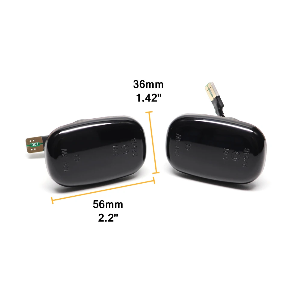 2Pcs Turn Repeater LED Sequential Light Flashing Side Marker Lamp Car Styling For Toyota Corolla Camry Avensis Celica RAV4