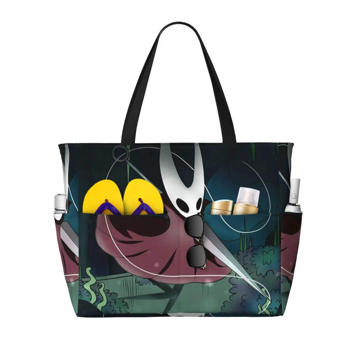 

Hollow Knight (1) Beach Tote Bag Sport Gym Yoga Duffle Large Tote Bag Women Travel Bag Fitness bag