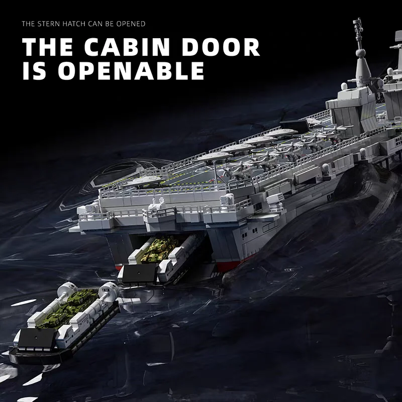 

Desktop Decoration Block GO98013 Carrier Building Blocks Military Battleship Model Brick Warship Toys Warcraft Ship Boat