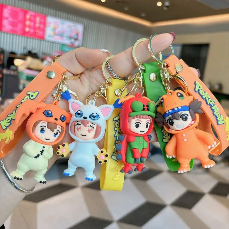 

Аниме мультфильм эльф Digimon брелок милая кукла из ПВХ кукла кулон пара сумка кулон брелок мотоцикл автомобильный брелок