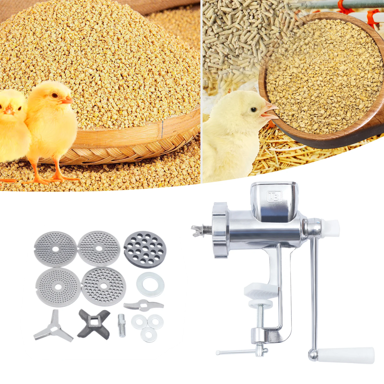 Animal Food Maker Manual Birds Fishing Bait Granulator Pelleter