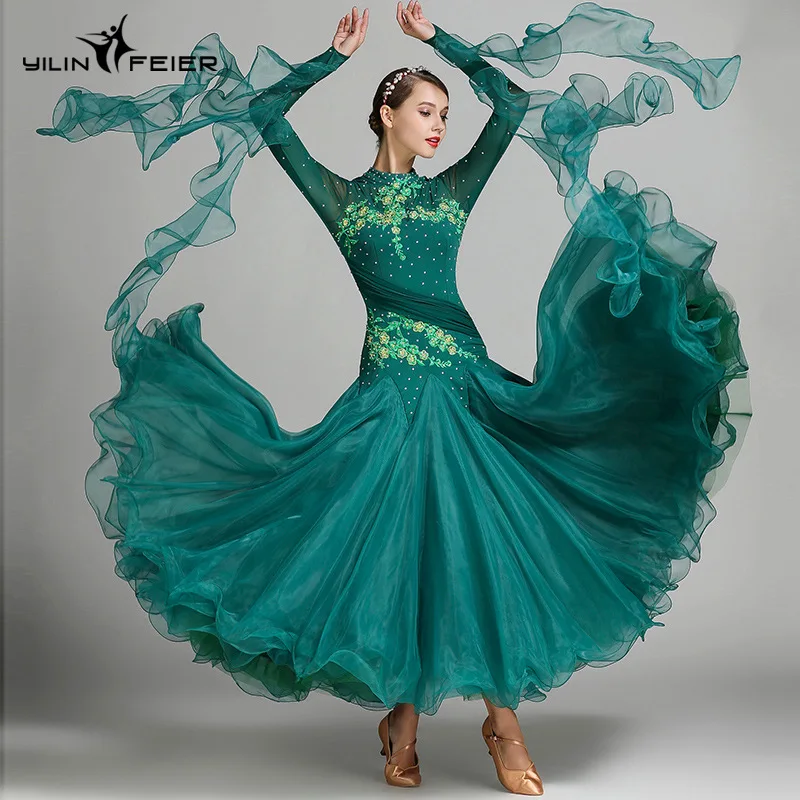 2024 NEW Ballroom Competition Dance Dress Modern Waltz Tango Standard Dress 7002 dance costumes