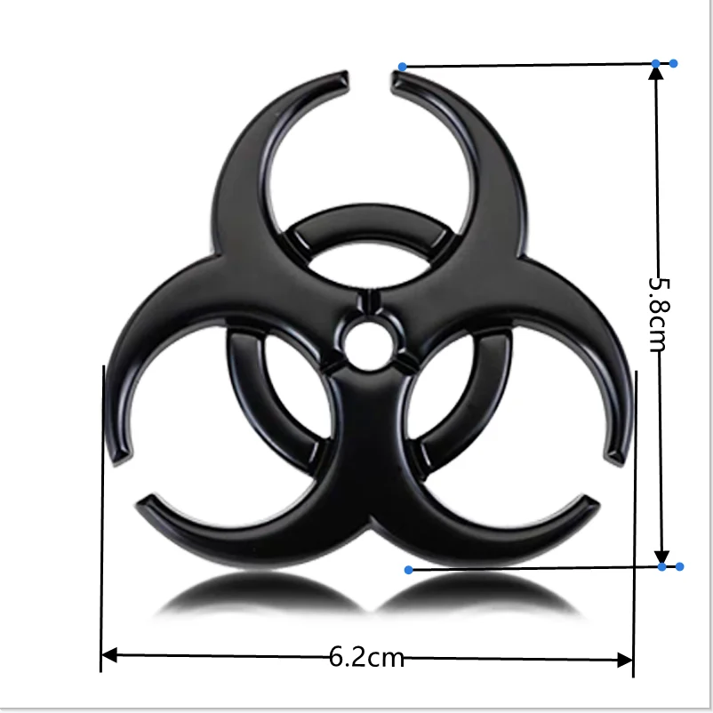Umbrella Biohazard Car Logo, Umbrella biochemical modified metal car sticker body sticker rear logo side logo