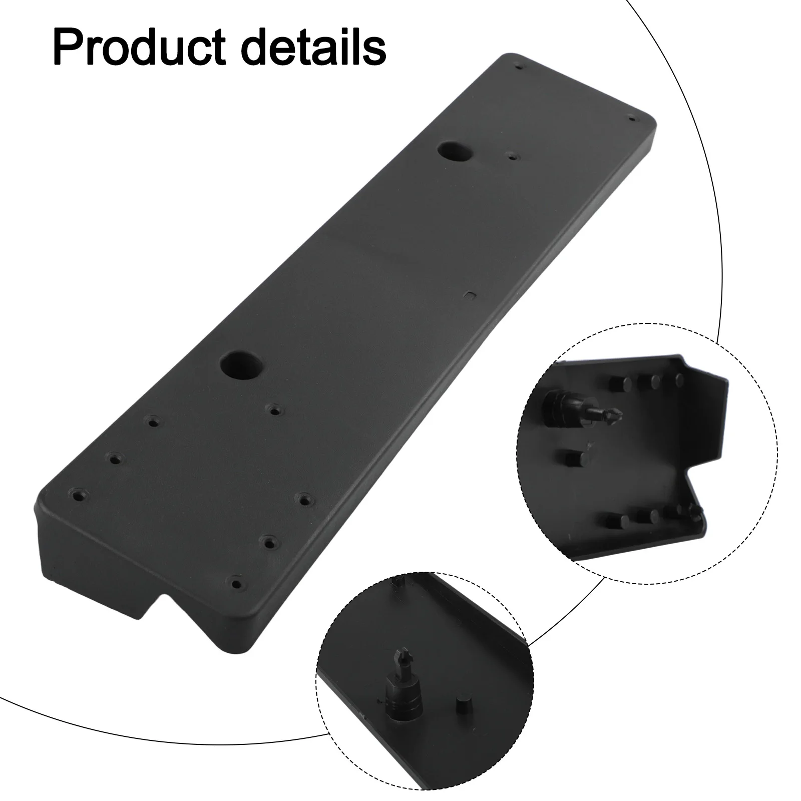 

Car Accessories Black Bumper Plate Bracket Wear-Resistant Aftermarket Replacement Easy Installation Car Maintenance