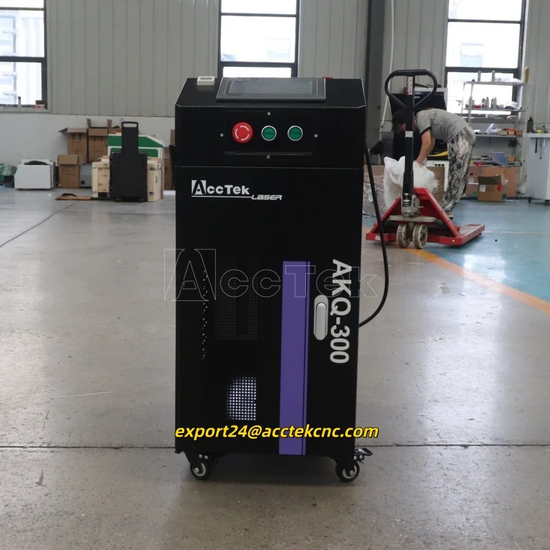 

500W Pulsed Air-cooled Type Laser Cleaner For Metal Paint Removal Machine Rust Wood Varnish Fiber Laser Cleaning Machine 300W