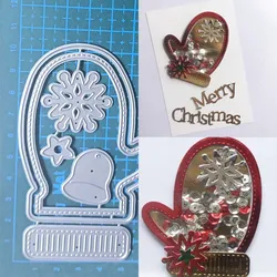 Christmas glove Metal Cutting Dies Stencil DIY Scrapbooking Album Paper Card Template Mold Embossing Craft Decoration