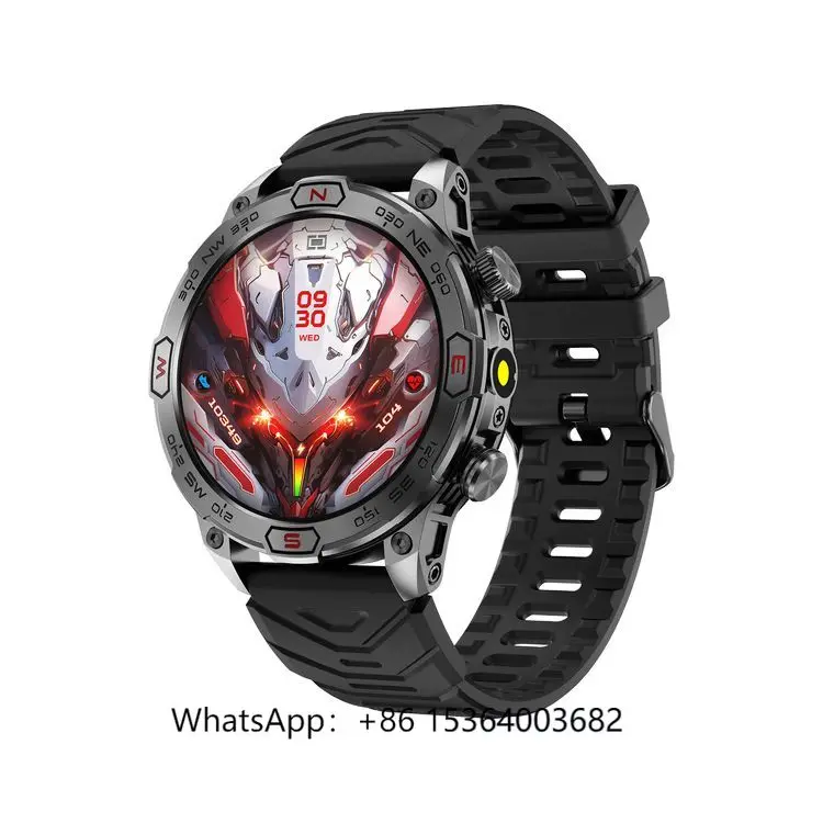 

TJXL-KC86 Смарт-часы для мужчин, водонепроницаемый спортивный фонарик IP67, компас высоты и давления воздуха, блестящее качество