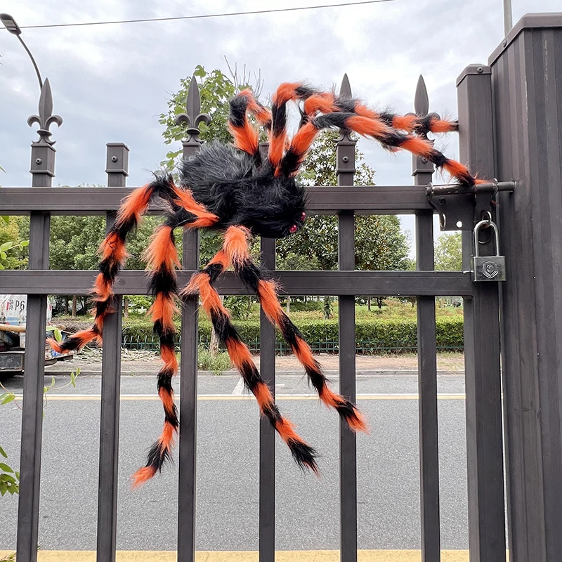 

1pcs Halloween Big Plush Spider Horror Halloween Decoration Party Props Outdoor Giant Spider Decor cm Black Spider Plush Toys