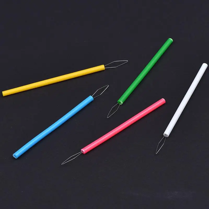 10 Stück Nähnadel-Einfädler, Nähwerkzeuge, zylindrische, bunte Nadel-Einfädler, Nähzubehör für DIY-Projekte – Detail 7