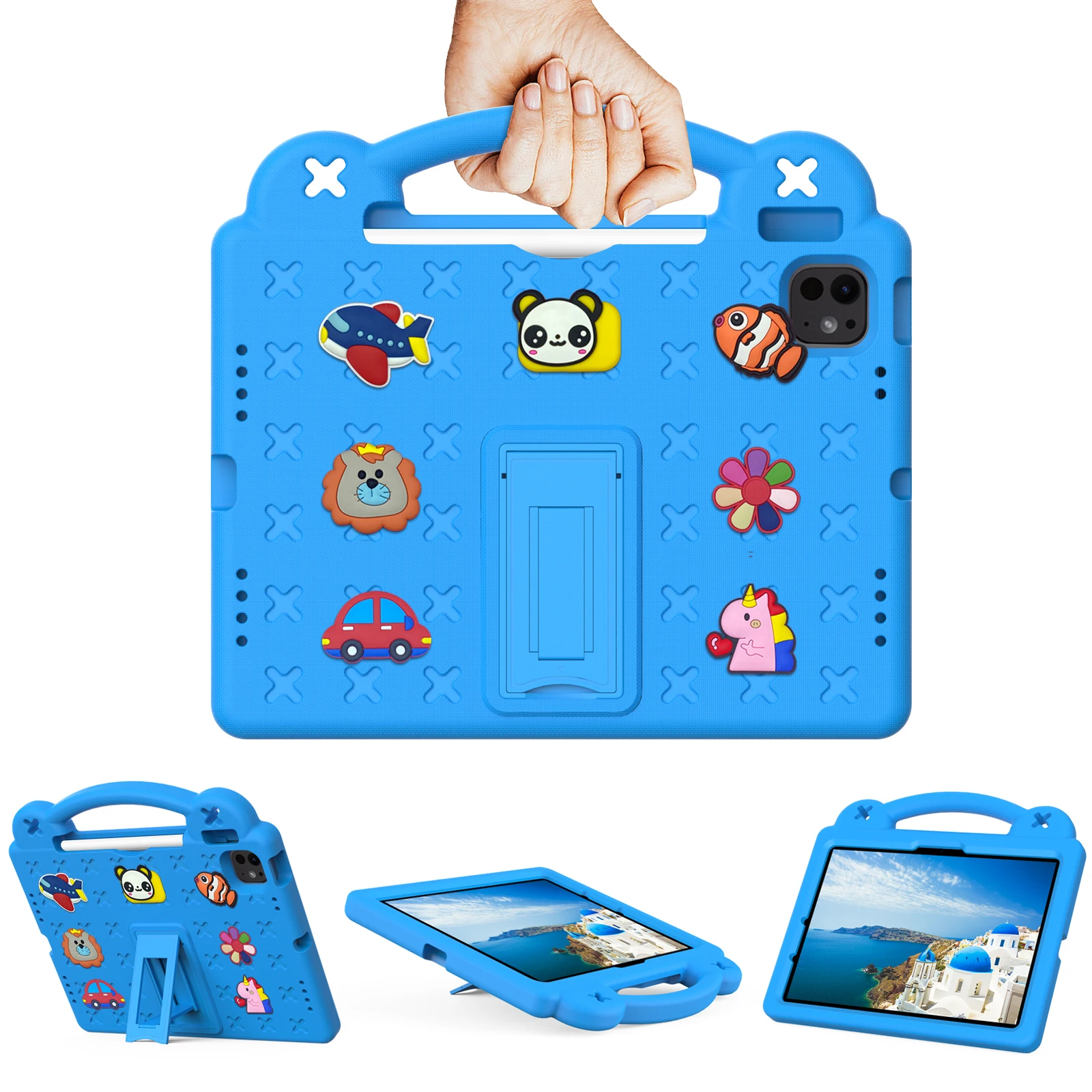 حافظة EVA لجهاز iPad Air 11 5 4 3 2 1 A16 11th 10th 10.2 7-8-9th Gen Pro 11 10.5 9.7 2017 2018 غطاء Mini A17 Pro 6 5 4 3 2 1 #1