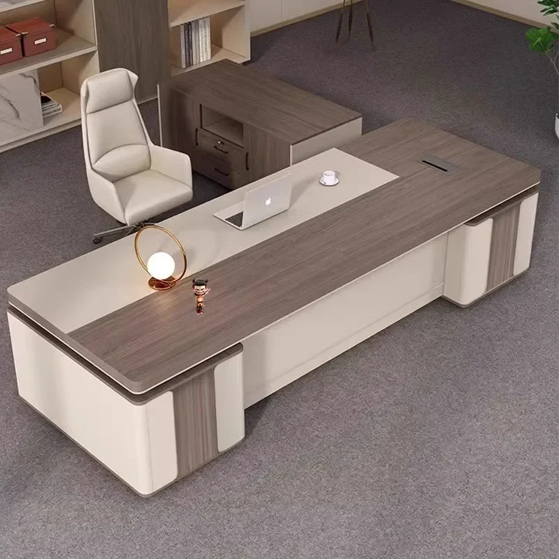 # Minimalist Aesthetic Office Desk Executive Reception European Office Desk Conference Space Saving Ufficio Postmodern Furniture