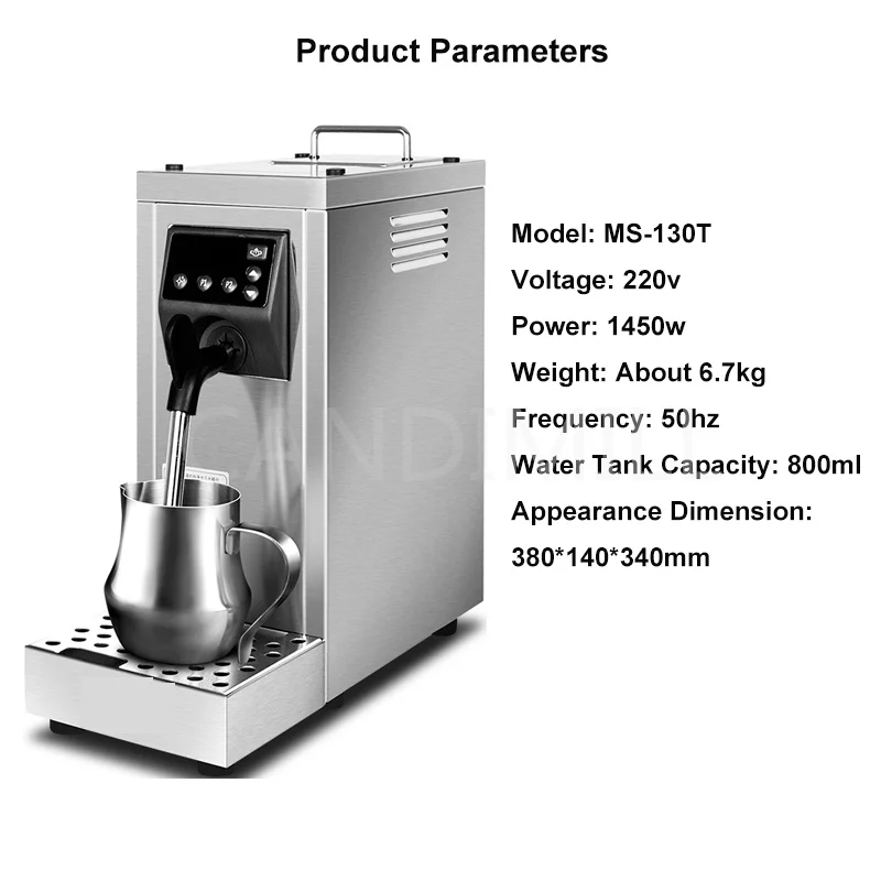 Steam Milk Foaming Machine Commercial Automatic Coffee Frother Milk Steamer Cappuccino Latte Coffee Maker