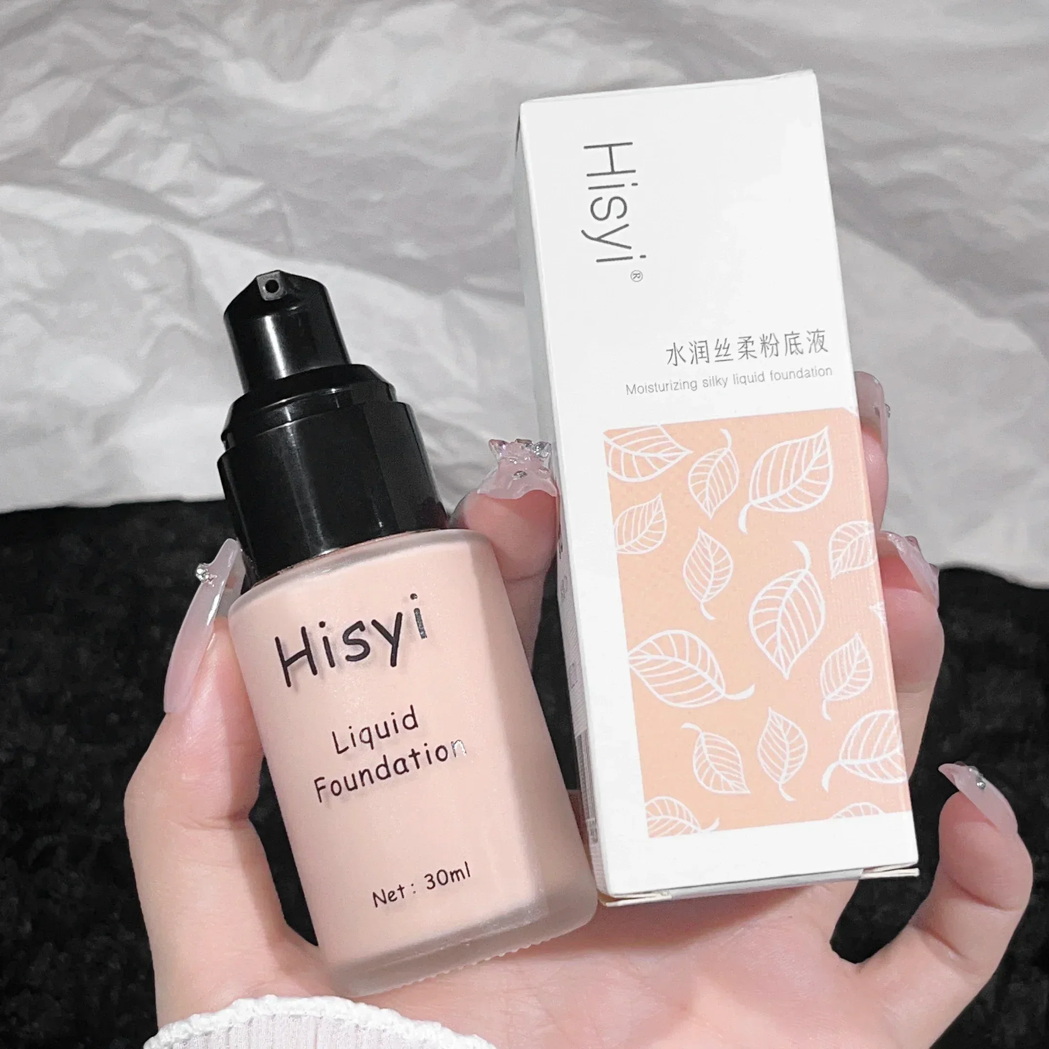 리퀴드 파운데이션 - 유분 조절 및 오래 지속되는 매트 마감, 워터프루프, 균일한 피부톤 - 완벽한 내추럴 한국 메이크업