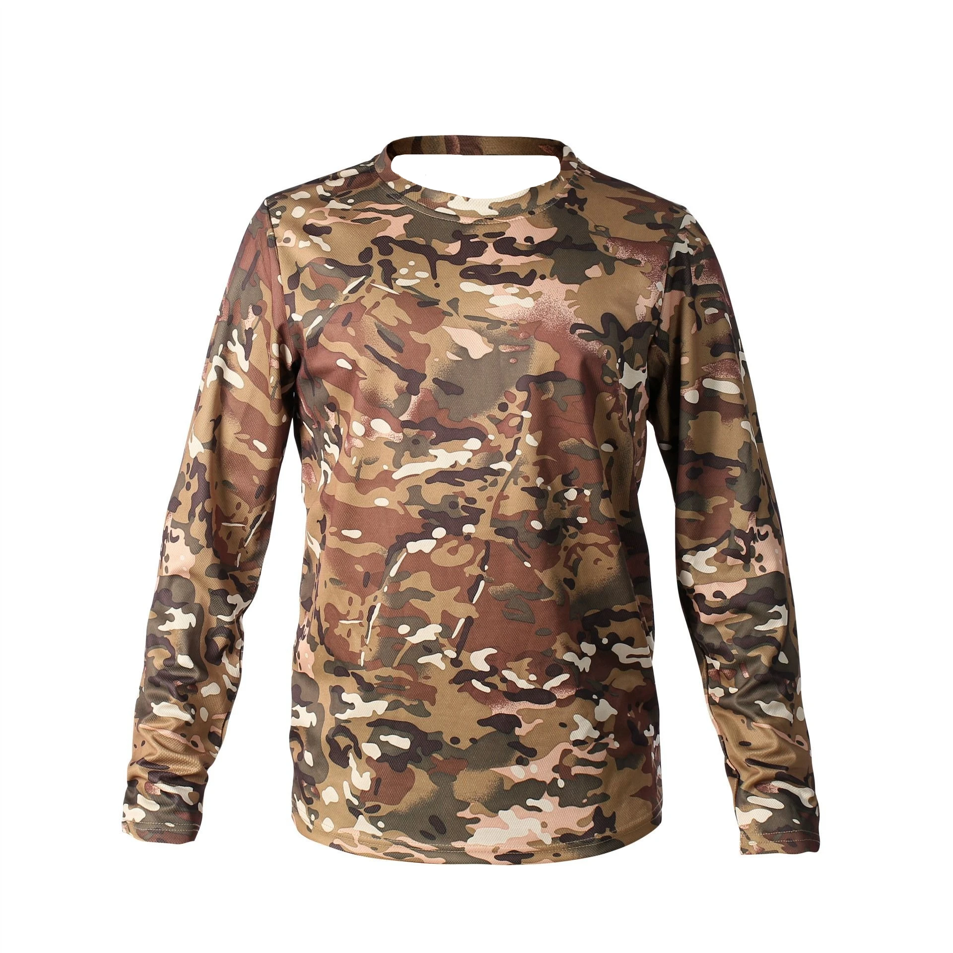 

Spring and Autumn's New Patterned Long-sleeved Quick-drying Sportswear, Men's and Women's Sports T-shirts,Casual Breathable Tops