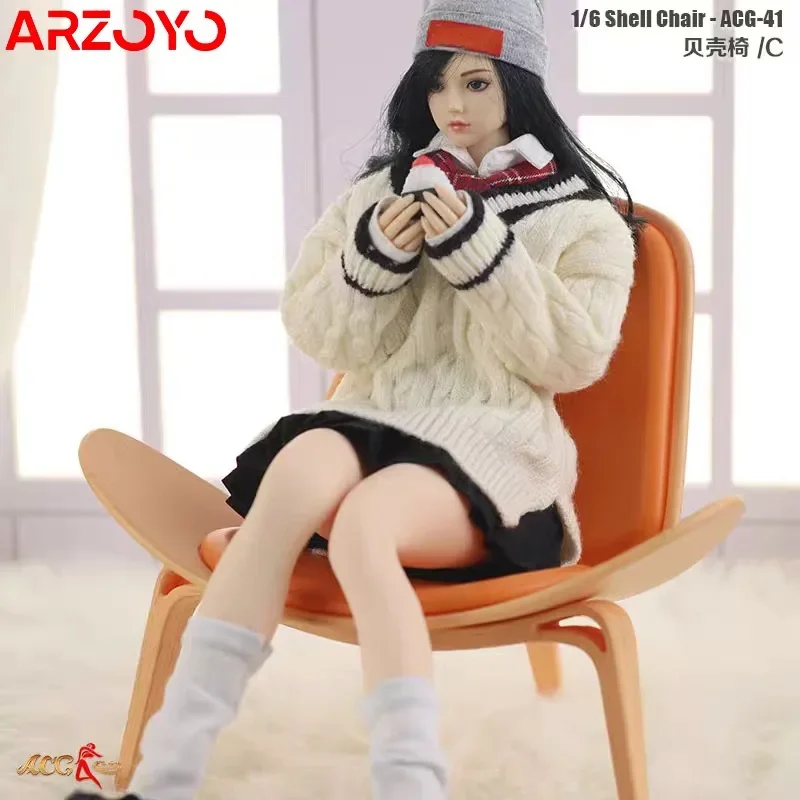 In Stock ACG-41 1/6 Scale Shell Chair Model Mini Soldier Scene Accessories Props Fit 12'' Male Female Action Figure Body Dolls