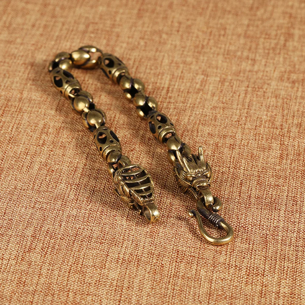 

2Pcs Vintage Dragon Head Bracelet Set Bronze Bangle Zodiac Dragon Jewelry 2024 Statement Accessory for Men Women