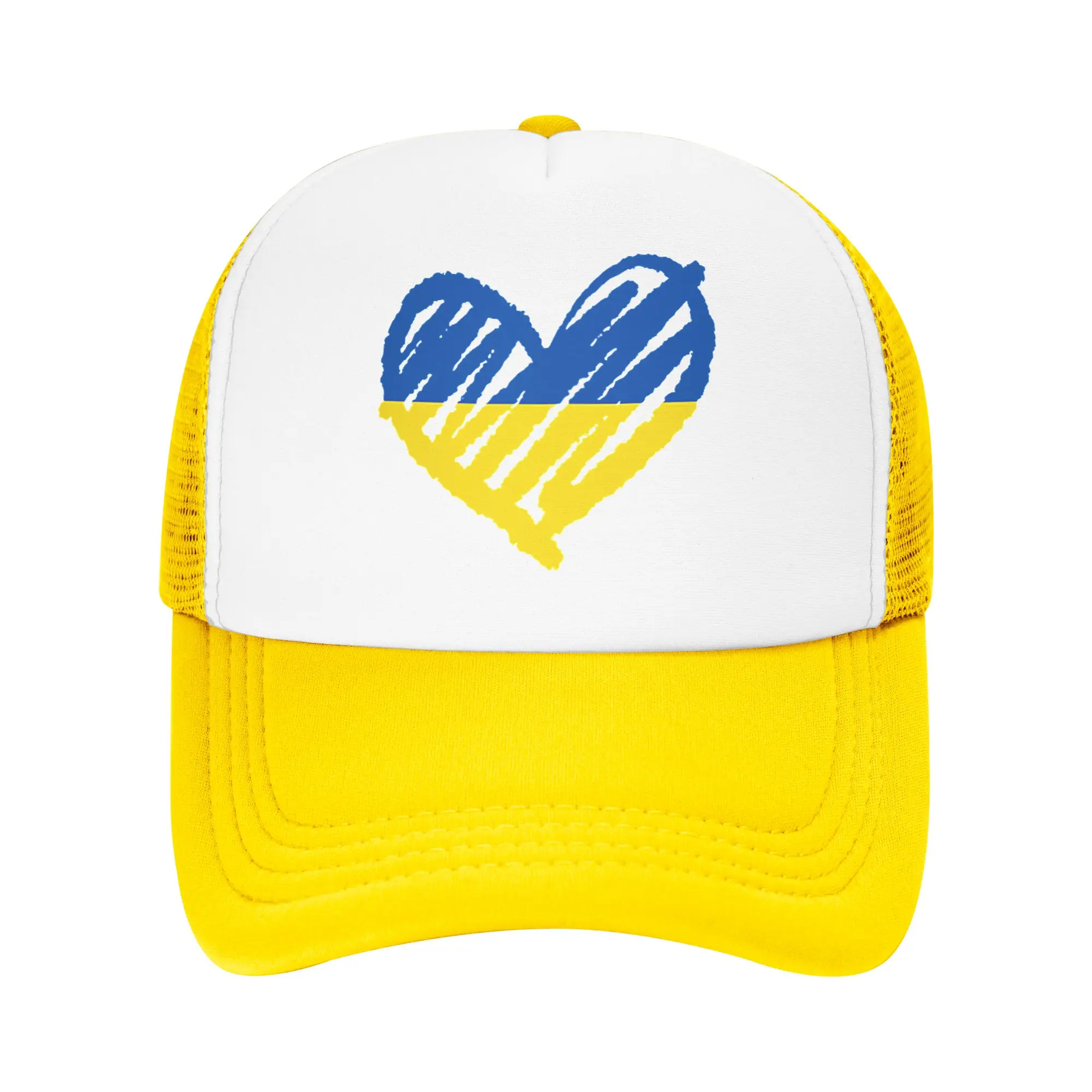 Ukraine Flag Sunflower Ukrainian Mesh Baseball Caps Adult Hip-Hop Sun Caps  Hat Adjustable Summer Trucker Caps